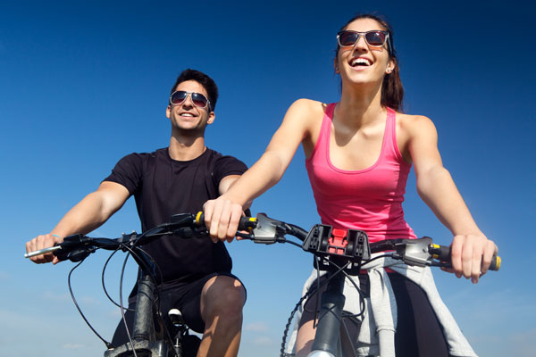 Freizeitangebot Sport Radfahren mit dem Partner beim Hotel Xylophon bei der Sonnentherme